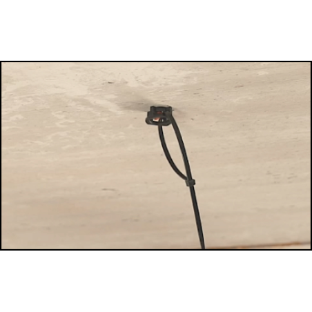 TBB príchytka na viazacie pásky - čierna