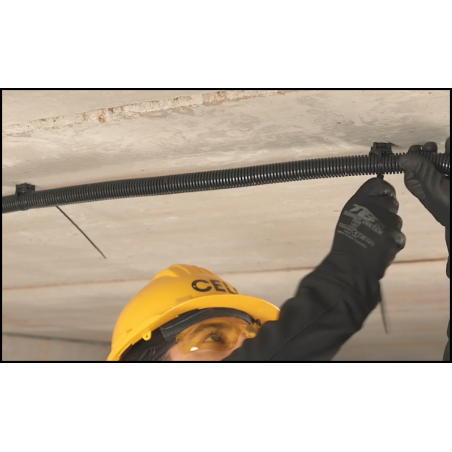 TBB príchytka na viazacie pásky - čierna