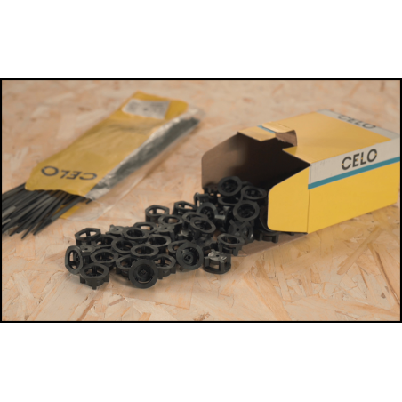 TBB príchytka na viazacie pásky - čierna