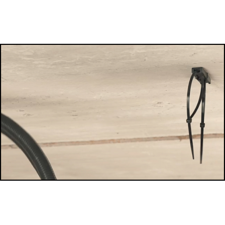 TBBD Plastová nastreľovacia príchytka dvojitá pre viazacie pásky 