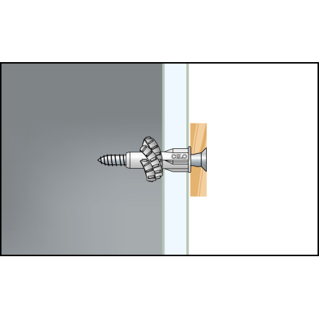 MZK univerzálne plastové hmoždinky s lemom 6