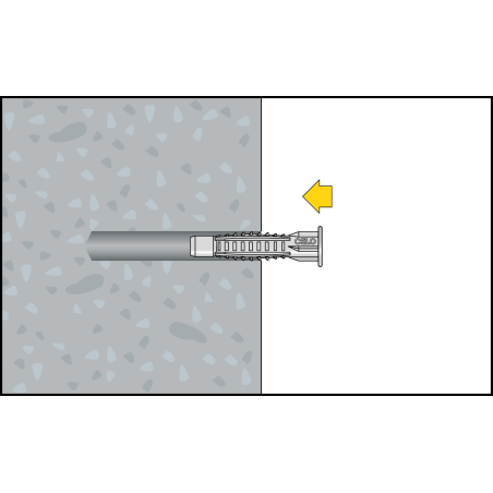 MZK univerzálne plastové hmoždinky s lemom 6