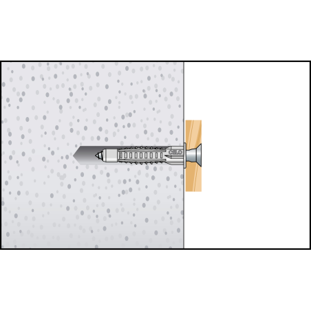 MZK univerzálne plastové hmoždinky s lemom 6