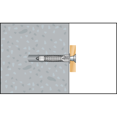 MZK univerzálne plastové hmoždinky s lemom 6