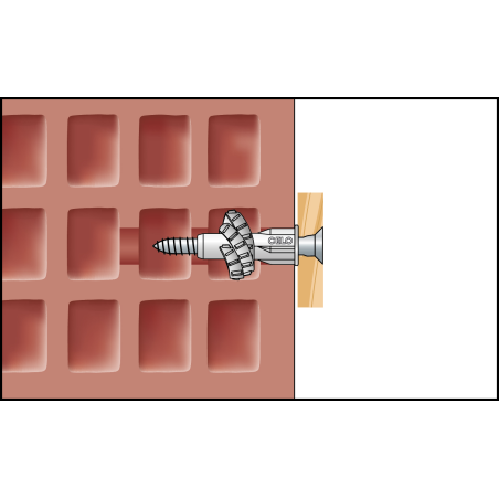 MZK univerzálne plastové hmoždinky s lemom 6