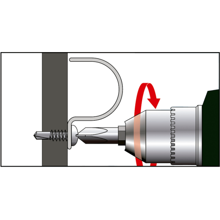 AGRP Samovrtná skrutka do plechu, protipožiarna