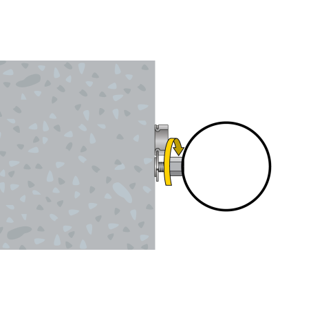 Závitová prípojka M6x6,5 pre nastreľovaciu techniku, pozinkovaná oceľ