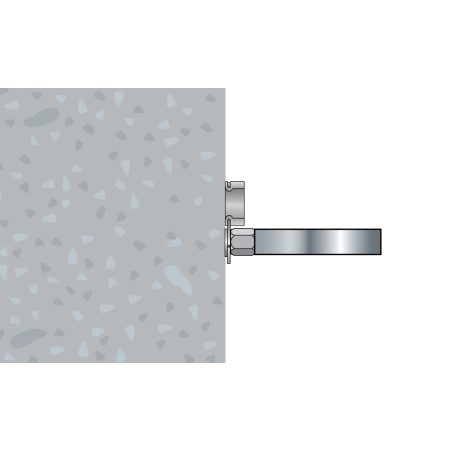 Závitová prípojka M6x6,5 pre nastreľovaciu techniku, pozinkovaná oceľ