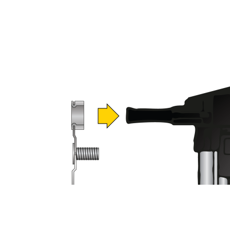 Závitová prípojka M8x16 pre nastreľovaciu techniku, pozinkovaná oceľ