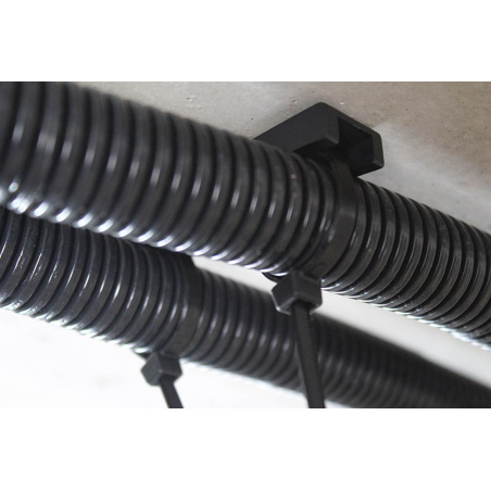 TBB príchytka na viazacie pásky - čierna