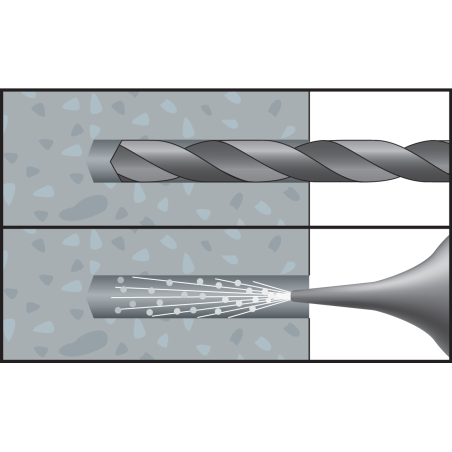 AZK 10 univerzálne plastové hmoždinky  s lemom