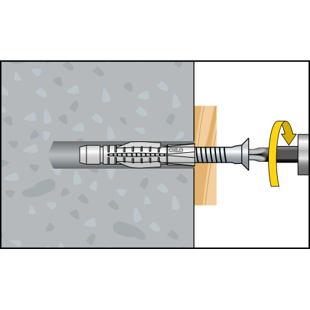 AZK 10 univerzálne plastové hmoždinky  s lemom