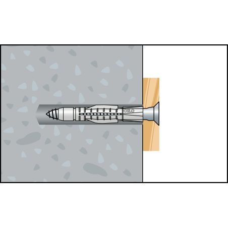 AZK 10 univerzálne plastové hmoždinky  s lemom