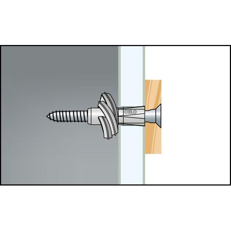 AZK 10 univerzálne plastové hmoždinky  s lemom