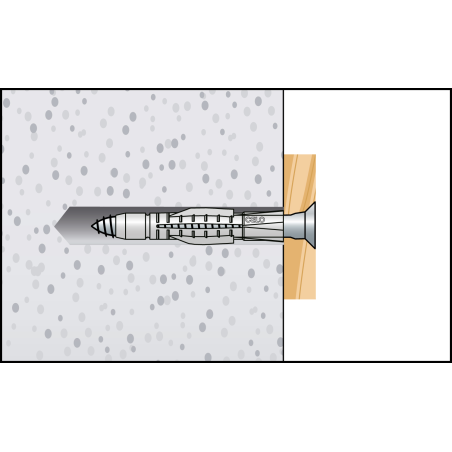 AZK 10 univerzálne plastové hmoždinky  s lemom