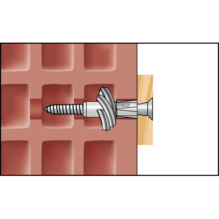 AZK 10 univerzálne plastové hmoždinky  s lemom