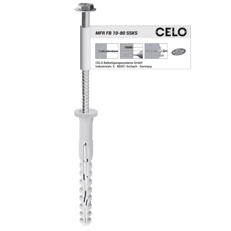 MFR SB Multifunkčná hmoždinka pozink. skrutka so šesťhrannou hlavou