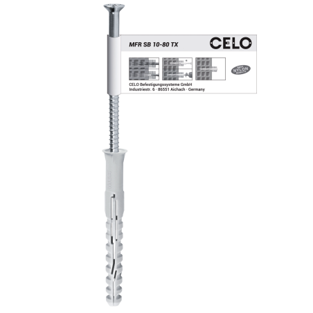 MFR SB Multifunkčná hmoždinka pozink. skrutka so zapustenou hlavou